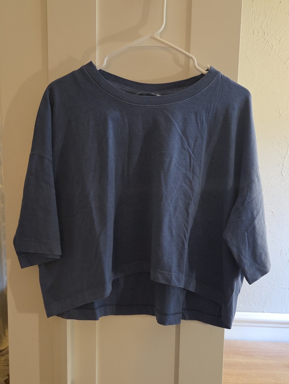 Boxy Short Sleeve Tee - Slate Blue